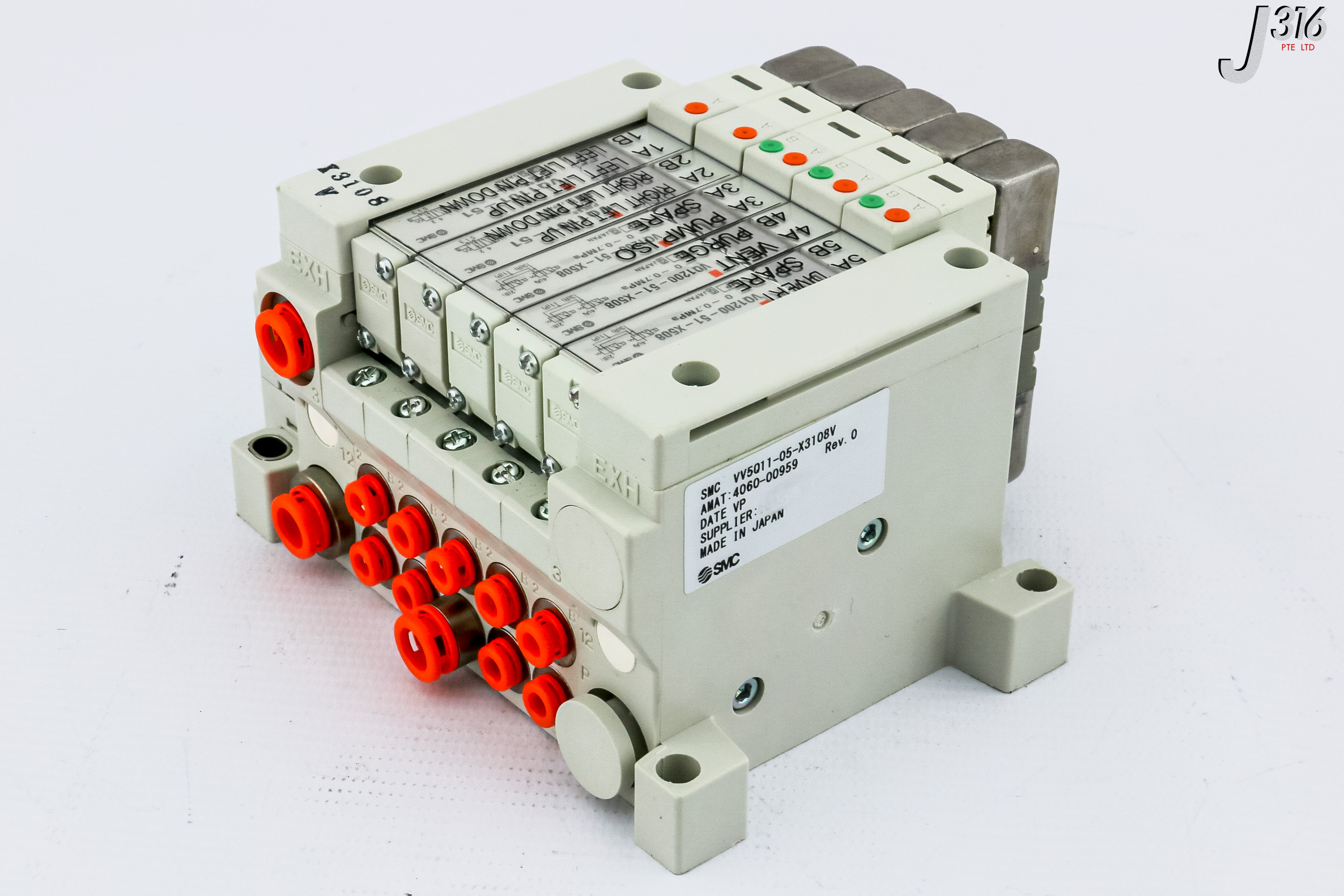 にとん 29839 SMC 5-SLOT PNEUMATIC MANIFOLD, AMAT 4060-00959 VV5Q11-05